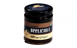 LivRite Beelicious Honey with Ginger   Pack  250 grams